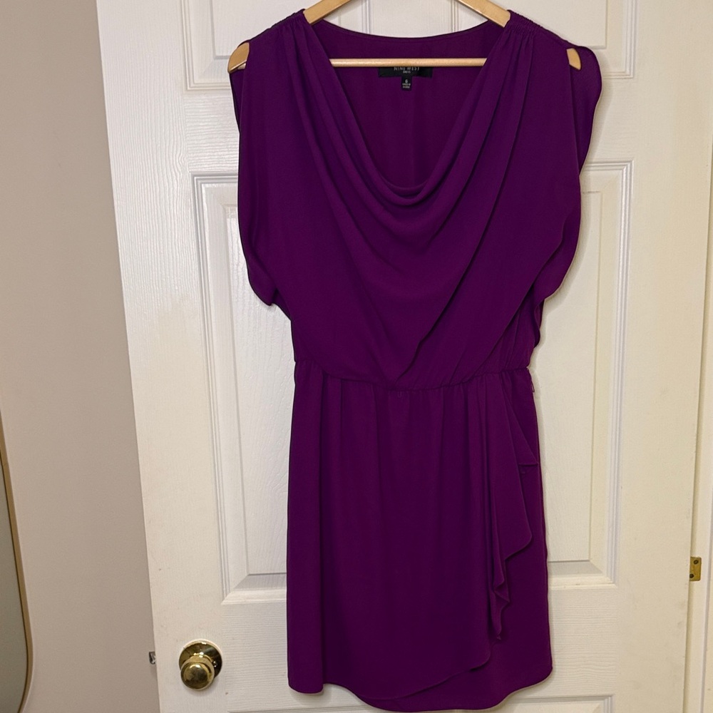 Nine West Rich Purple Mini Dress